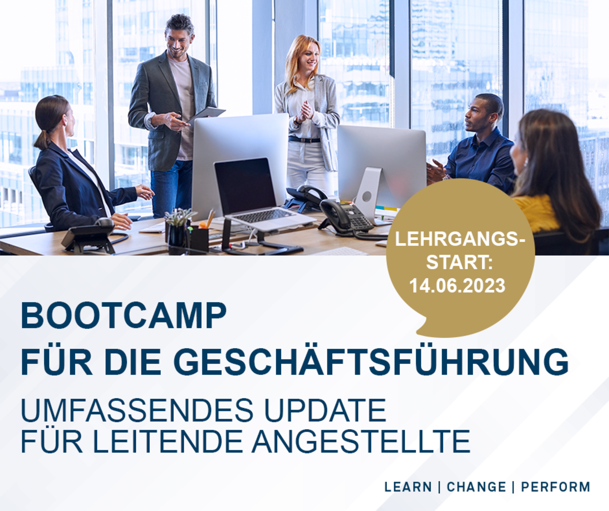 Bootcamp für die Geschäftsführung - Controller Institut